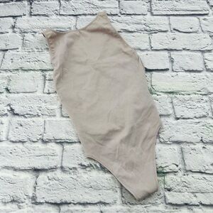 Aritzia Wilfred Free Beige Bodysuit XXS Open Back Layering